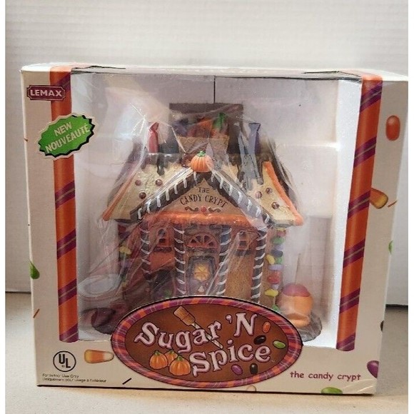 Lemax Sugar N Spice The Candy Crypt Halloween Village Lighted House EUC - Picture 1 of 14